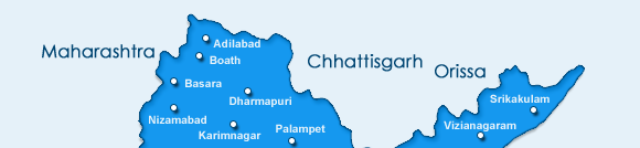 Tourist Map of Andhra Pradesh